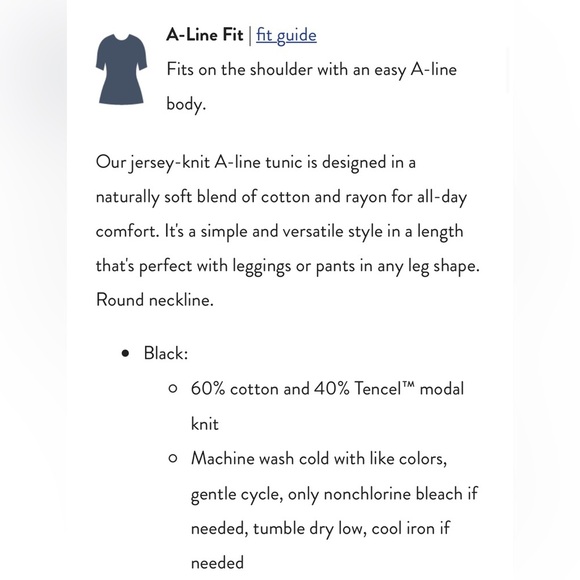 NWT Pure Jill by J.Jill Black Ballet-Sleeve Tunic SZ MT - Picture 14 of 14